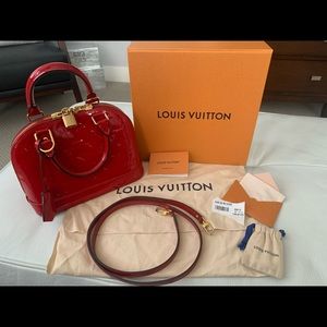 Louis Vuitton Alma BB MV Cerise Handbag